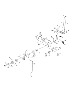 Kohler Kt740-3027 Engine Controls Diagram and Parts List for Z-FORCEL60 (17ASDALD009-17BSDALD010)(2015) Cub Cadet Lawn Tractor